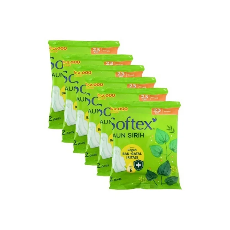 SOFTEX DAUN SIRIH RENTENG 23CM ISI 1 - Gambar Produk
