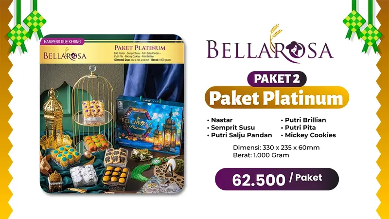 PAKET THR LEBARAN : PAKET PLATINUM BELLAROSA - Gambar Produk