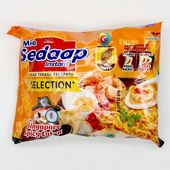 MIE SEDAP SINGAPORE SPICY - Gambar Produk